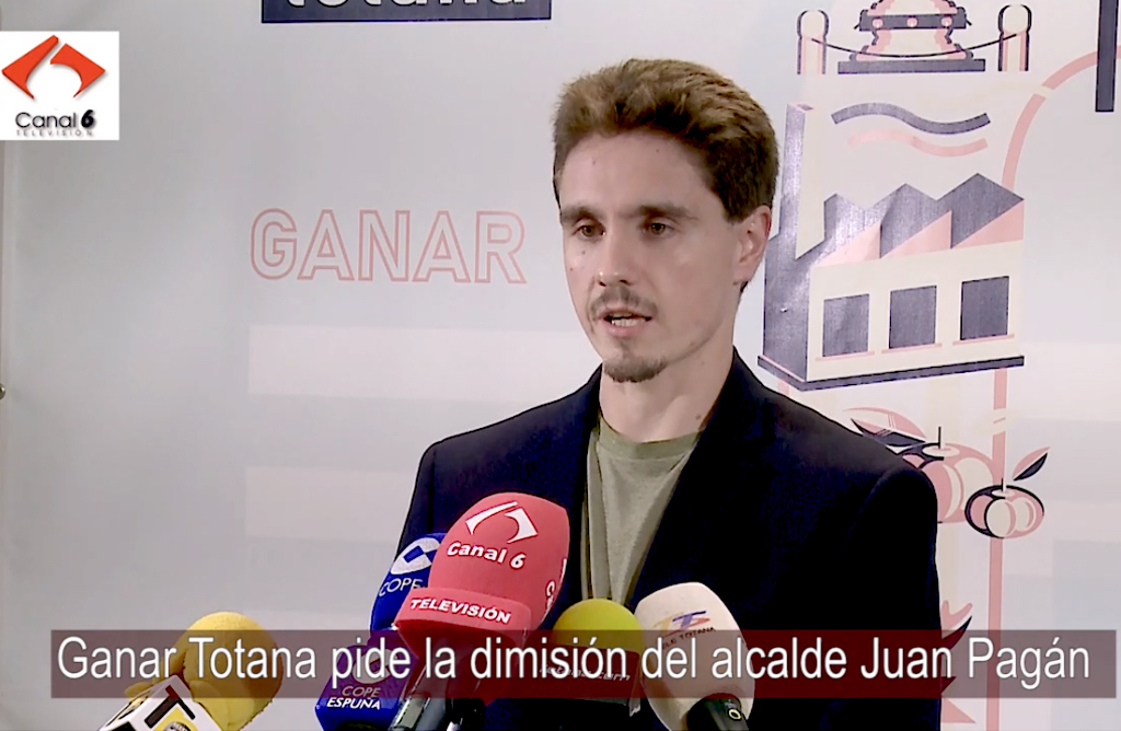 Ganar Totana-IU pide la dimisión del alcalde